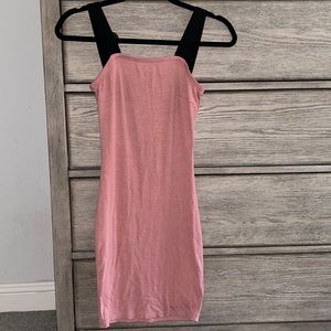 Pink mini dress